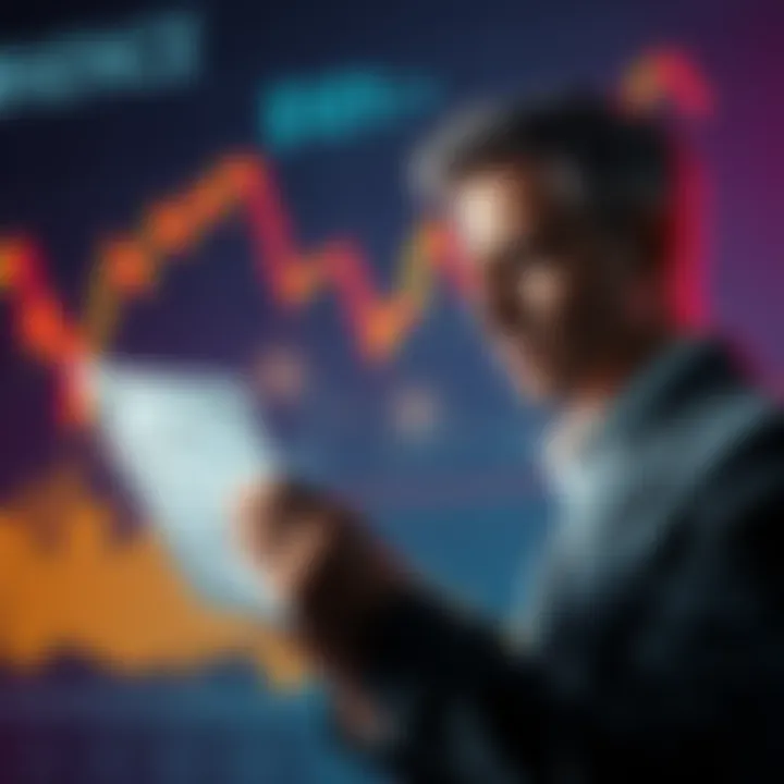 An investor looks disappointed while holding a stock certificate, reflecting on selling their investment at a low price. The background shows a stock market graph trending downward.