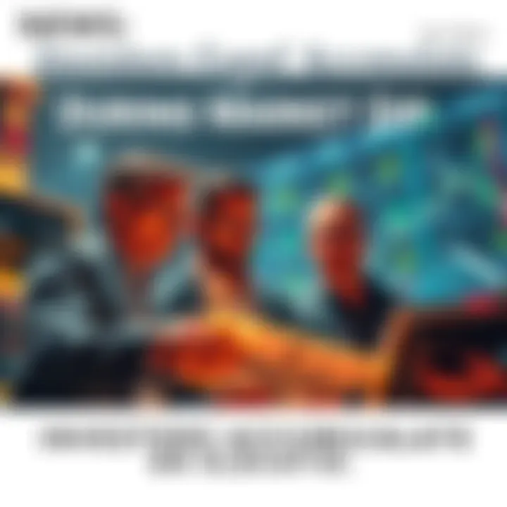 Group of investors analyzing market trends and buying assets as prices drop