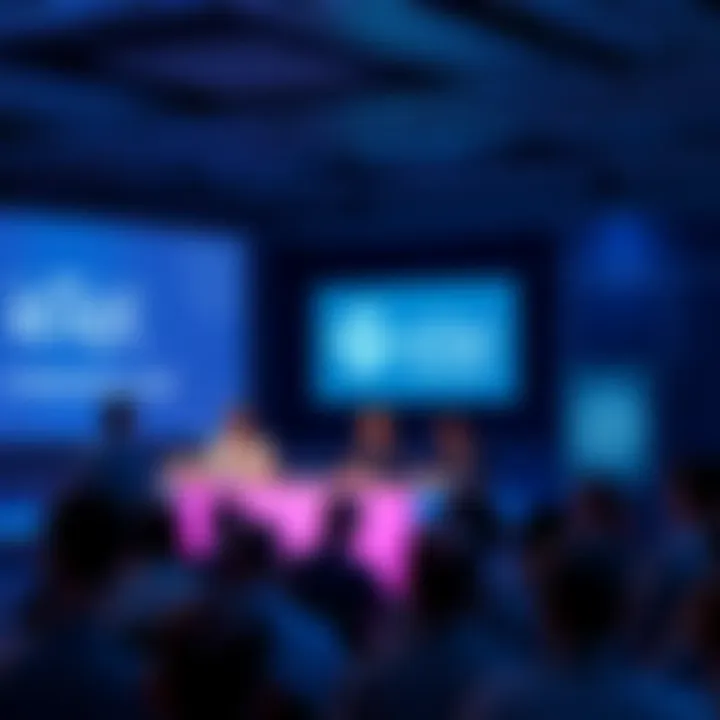 IoTeX Team at Consensus 2026 IoTeX team members discussing decentralized AI at a panel in Miami, with a crowd in attendance