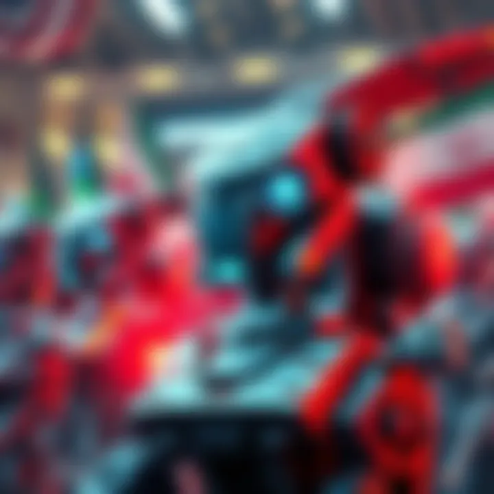 Iran Acquires Robotics Technology A visual representation of advanced robotics technology with military symbols and Iranian flags in the background