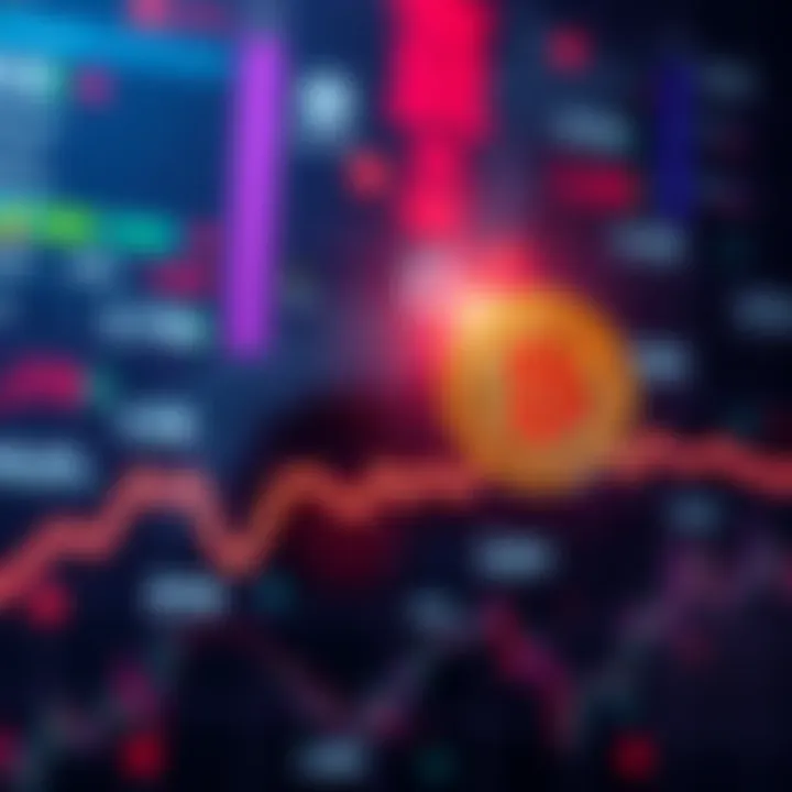 A visual showing a graph of Japan's bond market decline alongside a Bitcoin symbol, representing potential liquidations for crypto investors.