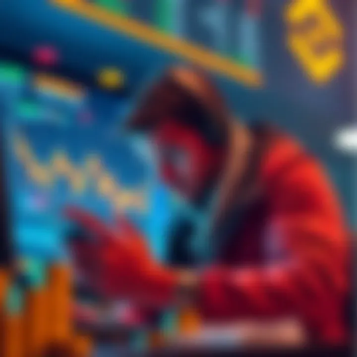 A trader analyzing cryptocurrency trends with a focus on Jasmy and Binance's influence