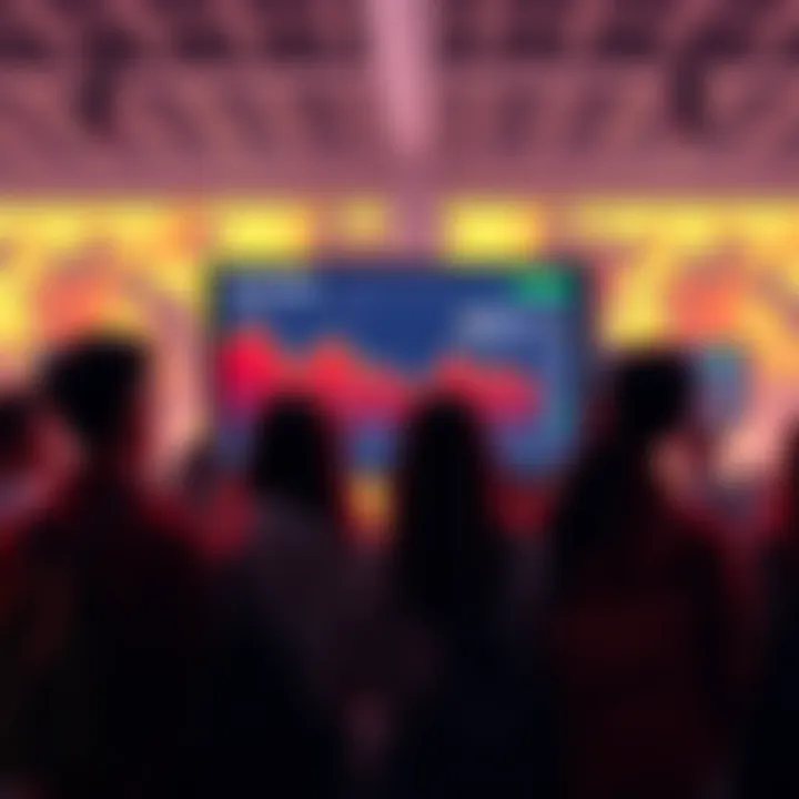Join the CronosApp Waitlist A group of people standing together excitedly looking at a digital screen displaying the CronosApp interface for trading stocks and cryptocurrencies.
