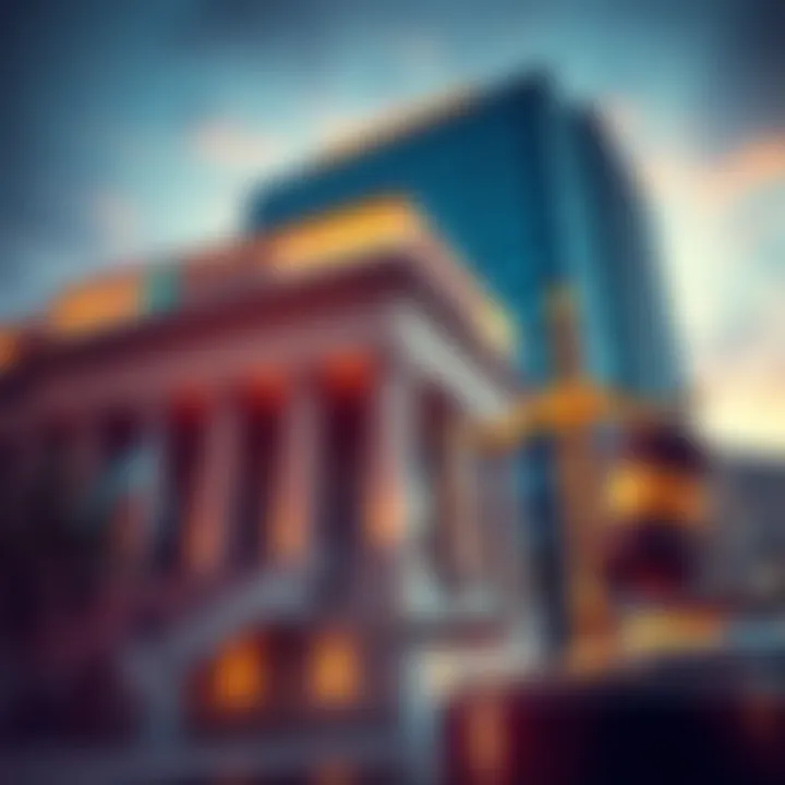 JPMorgan Chase headquarters with a gavel and scales of justice, symbolizing the lawsuit over Goliath Ventures fraud case.