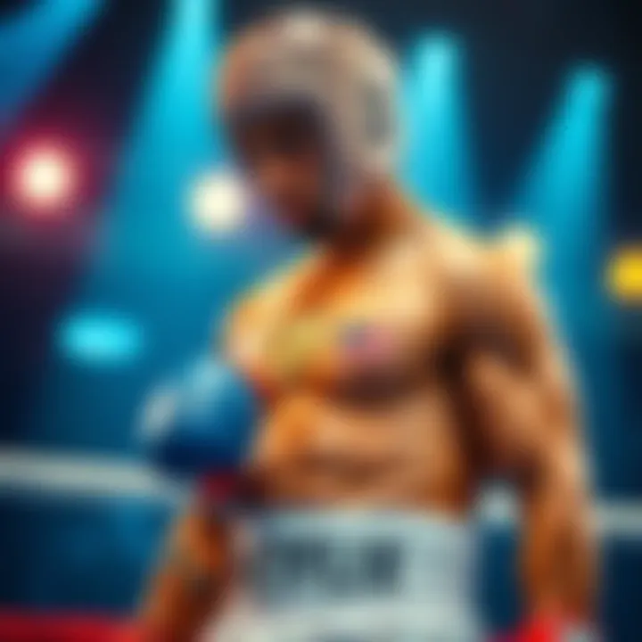 Pro boxer Justin Cardona preparing for a match, with a visible logo of a Bitcoin sponsor removed from his gear, showing concern on his face.