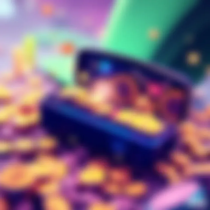 A visual representation of 540,000 KAS wallet holders each with 50,000 KAS, showing a large number of coins in a digital wallet.