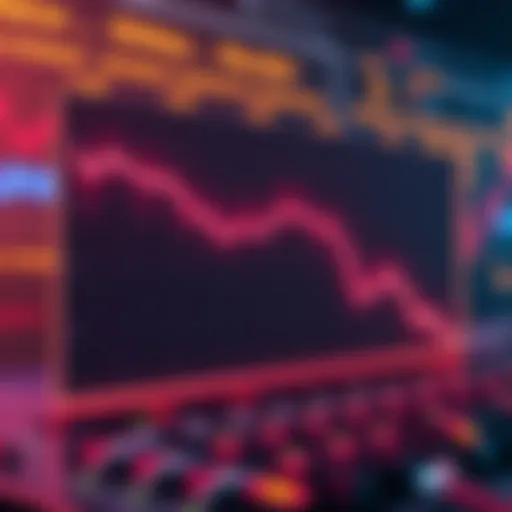 Graph showing a downward trend in Kaspa hash rate over time, indicating decline