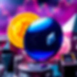 KBC Bank logo with cryptocurrency symbols like Bitcoin and Ethereum in the background, indicating the launch of crypto trading services.