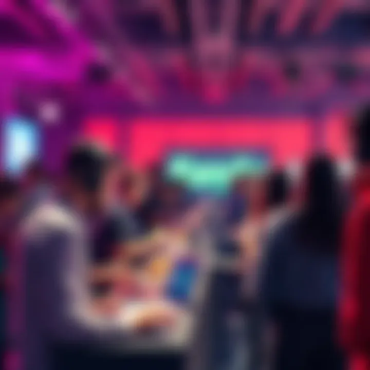 People participating in a community event showcasing real-life projects in crypto, promoting trust and engagement.