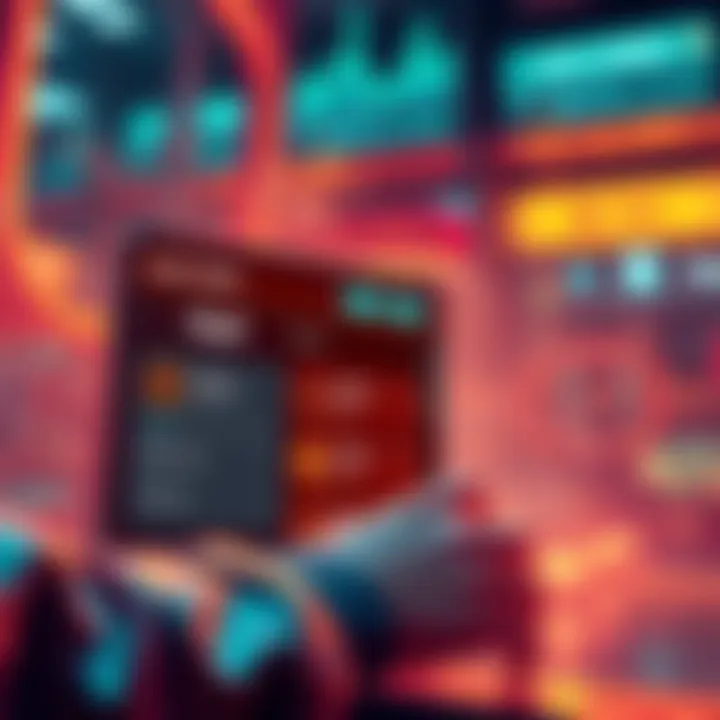 A user exploring the Keplr wallet interface with a digital screen showing airdrop information and tokens