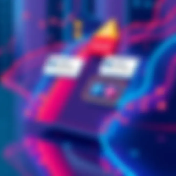 Illustration showing a digital wallet with alert notifications about duplicate addresses.