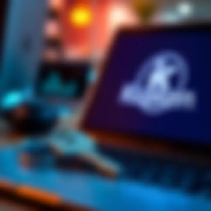 Kraken Security Key Importance A close-up of a physical security key next to a laptop displaying the Kraken logo, symbolizing account protection for cryptocurrency transactions.