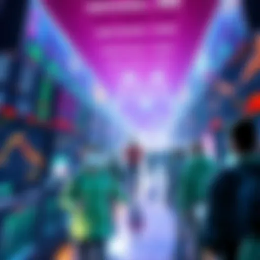 Graphic showing vibrant Layer 2 networks with traders and developers actively engaging, symbolizing growth and support despite changes in Ethereum's approach.