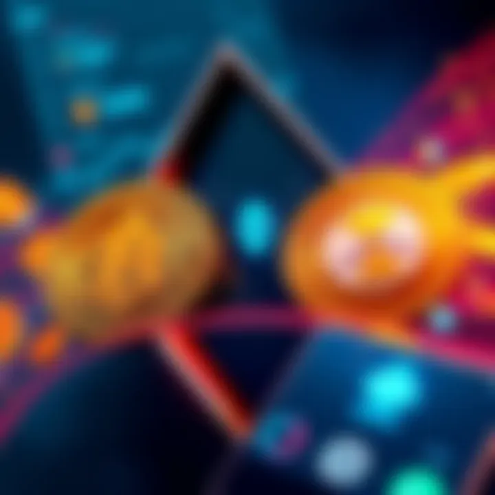 Direct Coin Swapping on Ledger A visual representation of cryptocurrency swapping within Ledger, showcasing BTC and ETH transforming into Tether