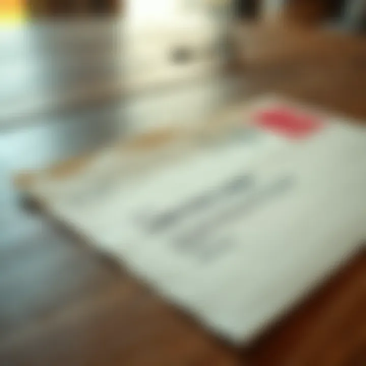 A close-up of a letter from Ledger postmarked from Michigan, laid on a wooden table, showing curiosity from the community.