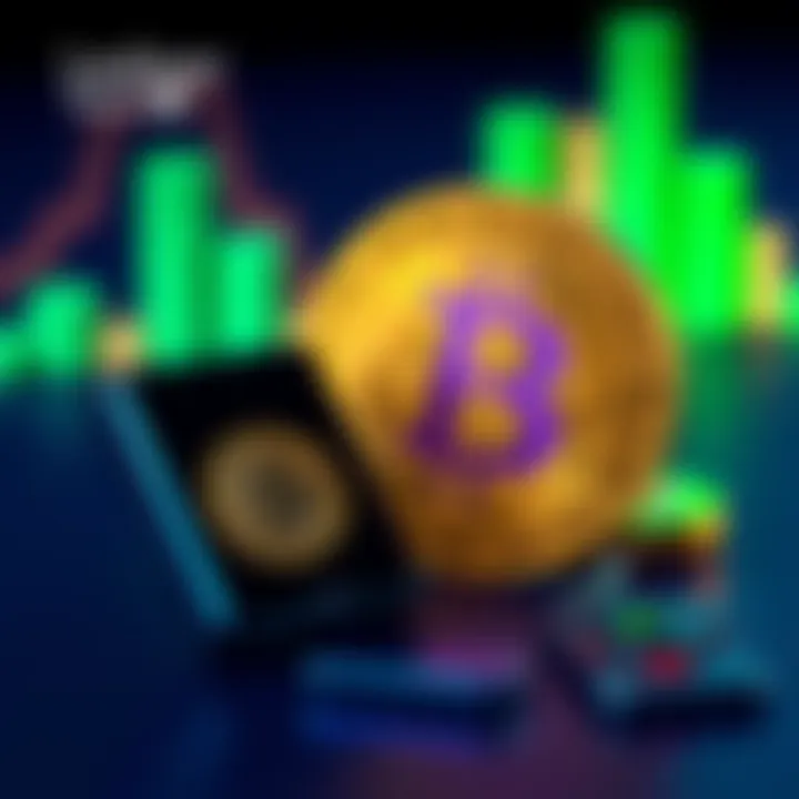 A Ledger Nano S Plus device next to a Bitcoin symbol, illustrating cryptocurrency storage safety