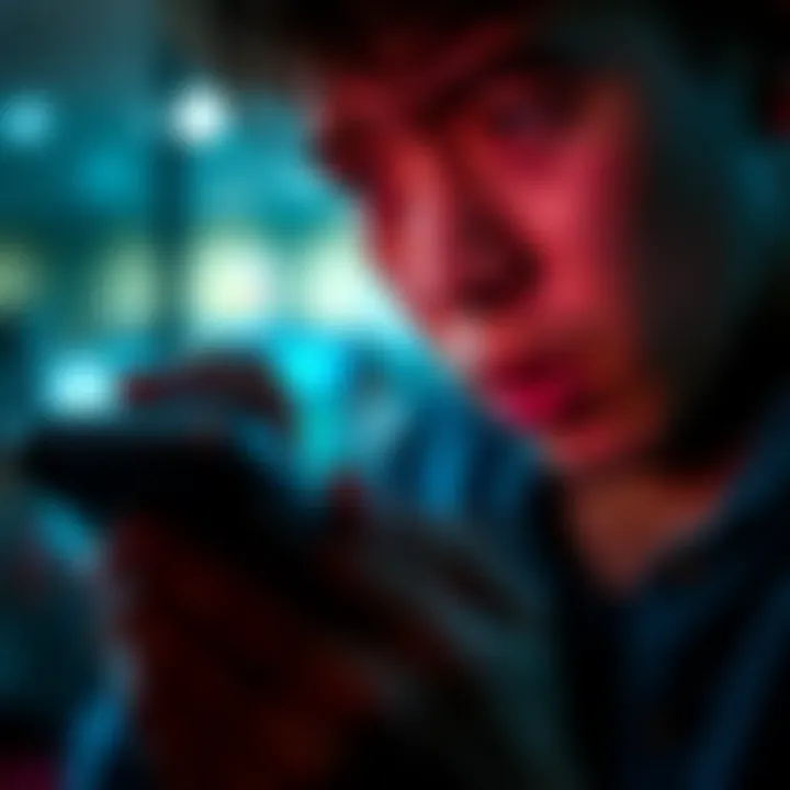 Close-up of a person surprised while reading a notification on their Ledger wallet