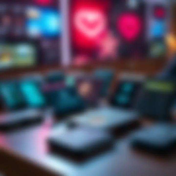 A display of various Ledger wallets with different designs on a table