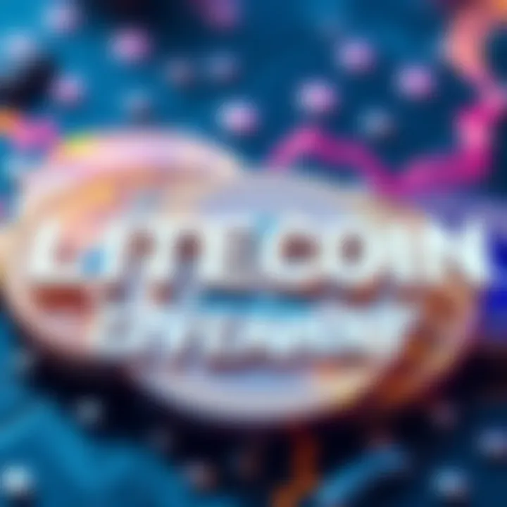 Litecoin Giveaway Announcement Graphic showing Litecoin coins with text promoting giveaways on X.