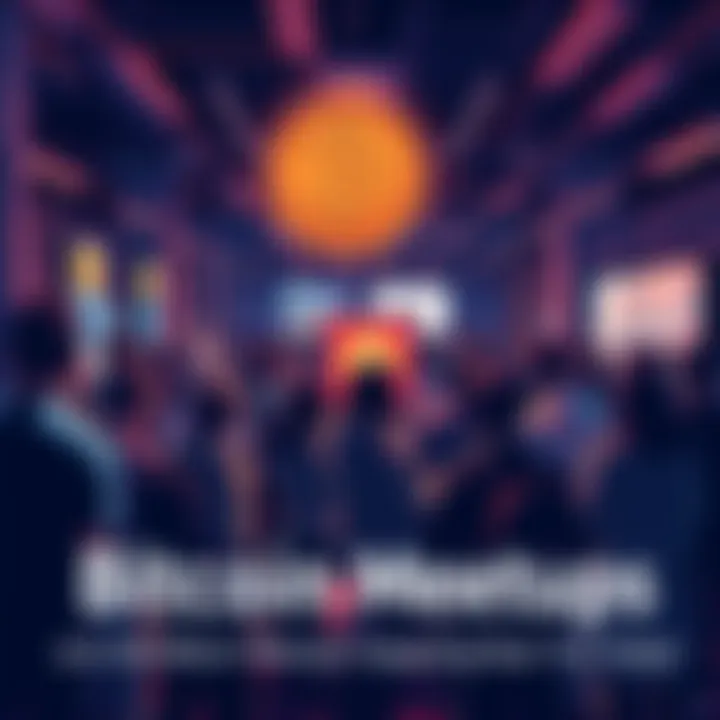 Local Bitcoin Meetup People gathered at a Bitcoin meetup sharing ideas and networking