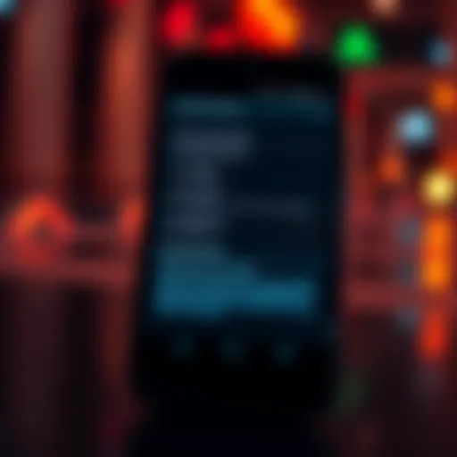 A smartphone with a locked bootloader screen showing security settings and warnings