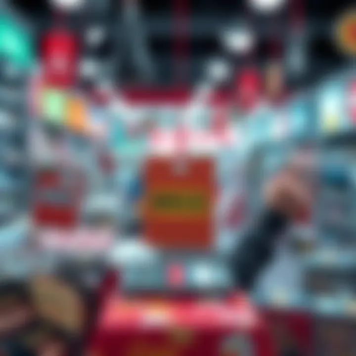 A graphic showing products with low price tags, symbolizing the trend of selling items at reduced prices