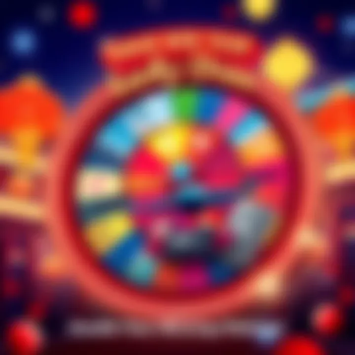 A colorful wheel with prizes such as a European cruise, DJI drone, and Ledger wallet, symbolizing the Lunar New Year celebration.