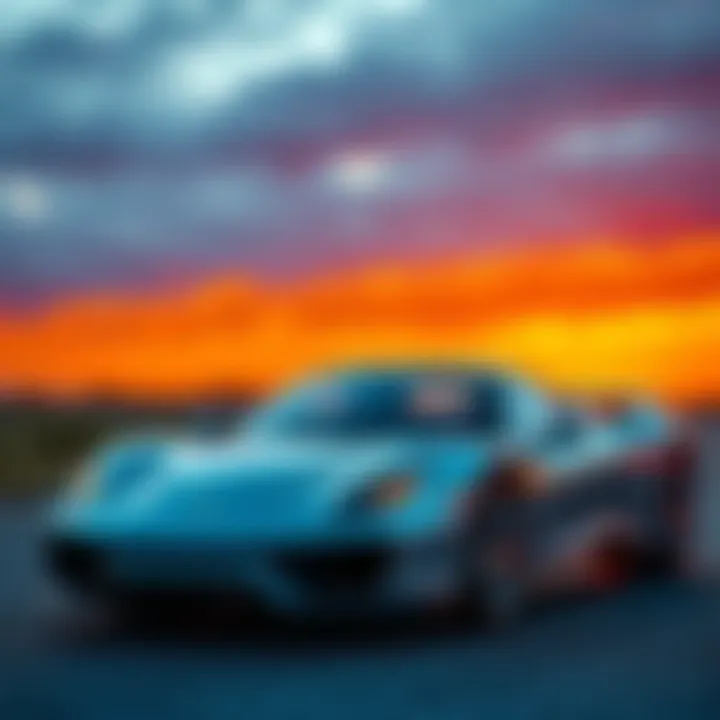 A sleek luxury car symbolizing the fusion of automotive excellence and digital innovation.