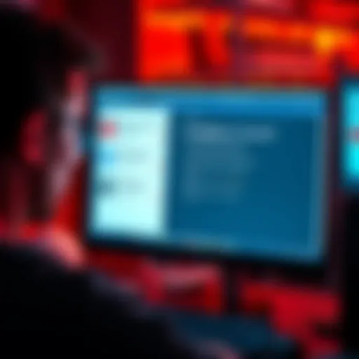 Frustrated person looking at a computer screen showing a malfunctioning subscription management page on Summ