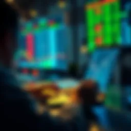 A person analyzes stock market trends on a laptop, considering investment timing