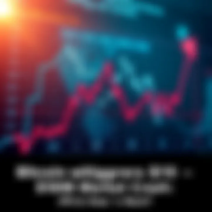 Graph showing sharp decline in market values, affecting cryptocurrencies and stocks.
