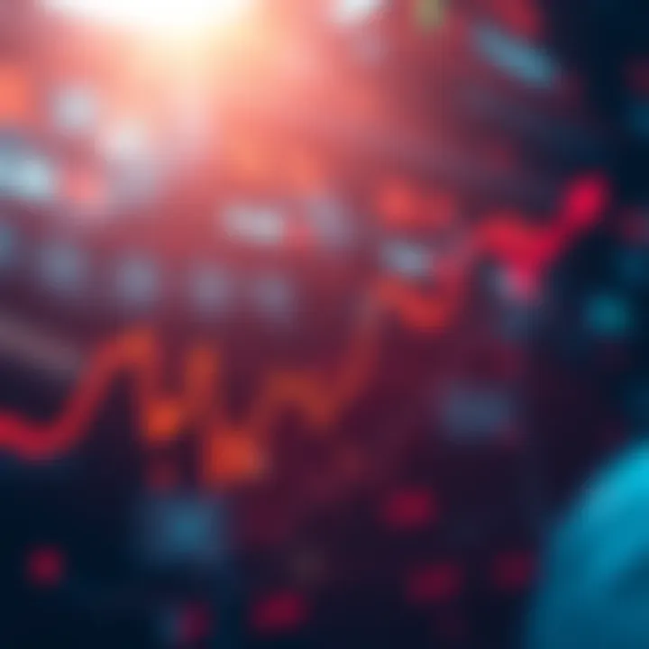 A graph showing a downward trend in stock prices, indicating market selloff.