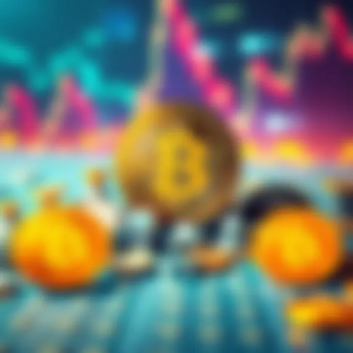 Graphic showing Bitcoin leading the market, surrounded by various altcoins symbolizing real projects and community engagement