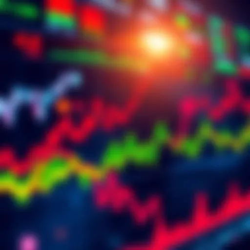 Graph showing a potential recovery in stock market trends with upward arrows and bullish indicators