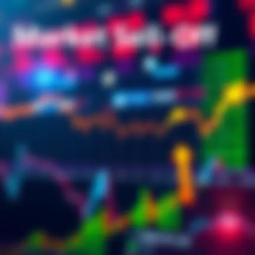 A graph showing a sharp decline in stock prices, symbolizing a recent market sell-off with arrows indicating potential future movements.