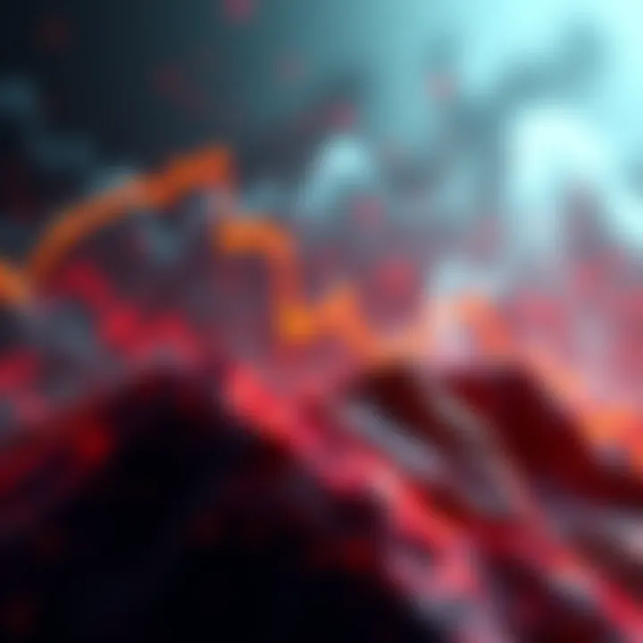 A visual representation of the decline in CRO and HYPE values, capturing the essence of market volatility and investor concerns.