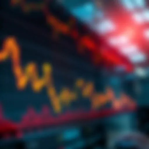 A graph showing a downward trend in the stock market with fear indicators highlighted, depicting the current market emotions in 2026.