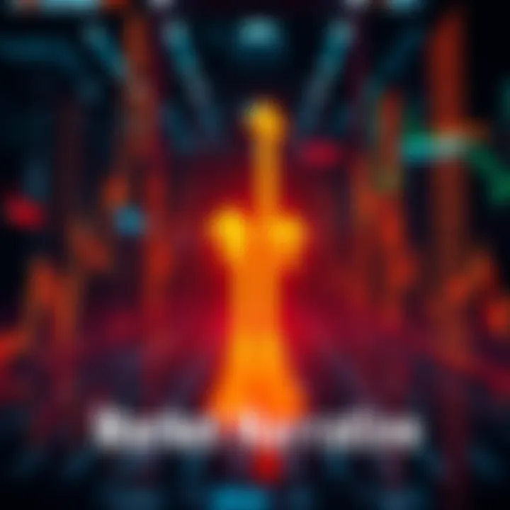 A graphic showing contrasting market trends between institutional and retail investors, with arrows indicating upward and downward movements in stock prices.