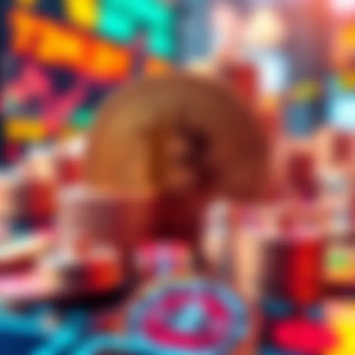 An abstract representation of financial decision-making with meme coins