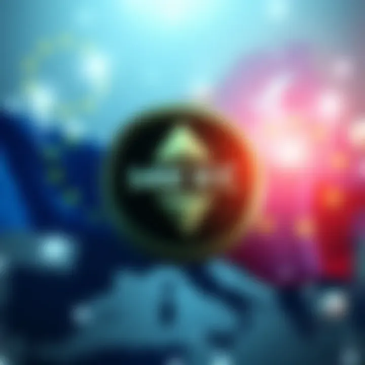 A graphic showing the MEXC logo with tax symbols and European flags in the background