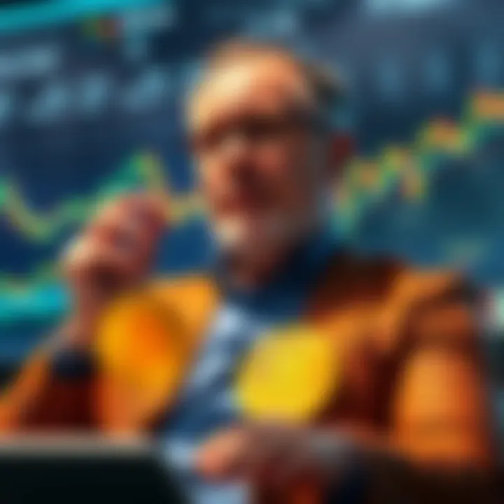 Michael Saylor discussing Bitcoin acquisition with charts in the background