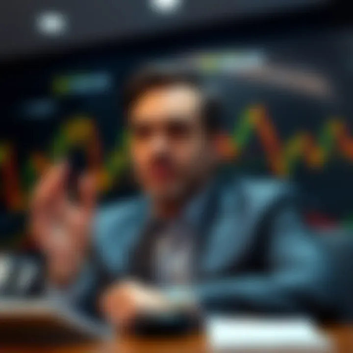 Michael Saylor speaking on an earnings call about selling Bitcoin for dividends, with charts in the background showing financial data