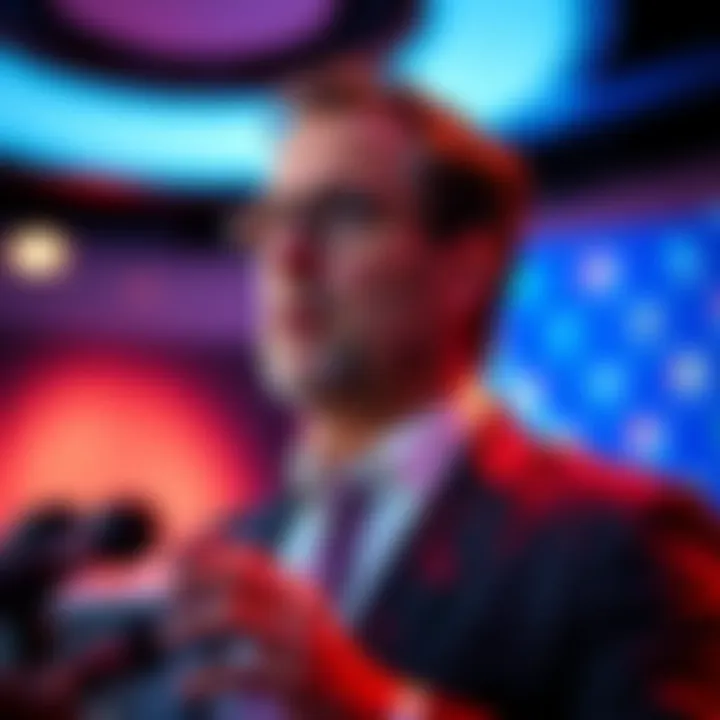 Michael Saylor speaking about new bi-monthly STRC dividends strategy at a press conference.