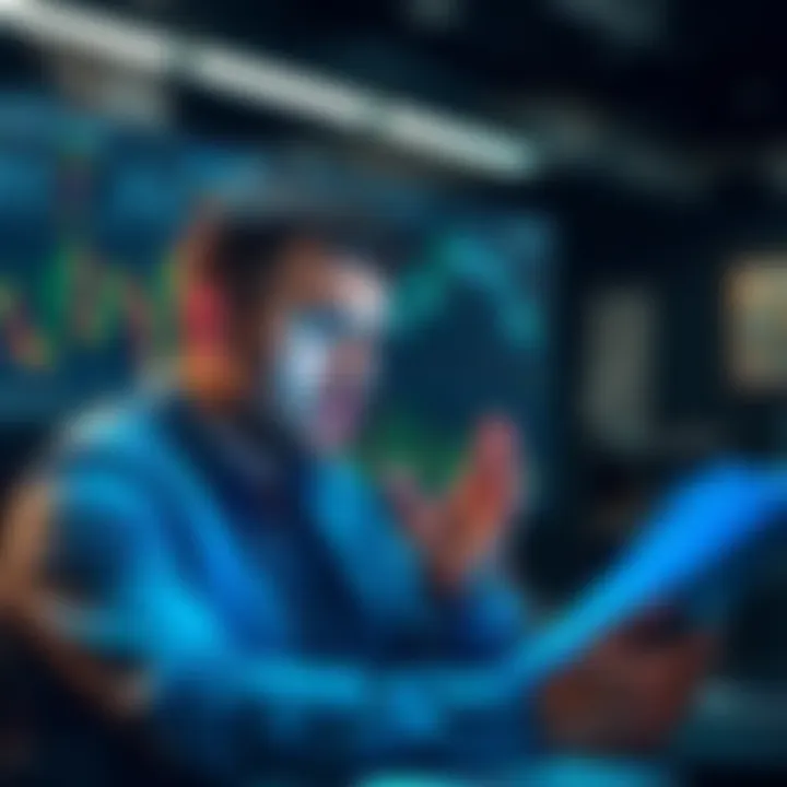 Michael Saylor expressing concern while reviewing crypto charts in an office setting