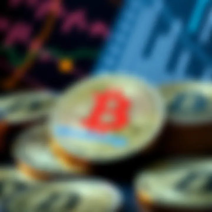 A graphic showing Bitcoin coins with the MicroStrategy logo, symbolizing their $1.3 billion investment goal of 1 million BTC.