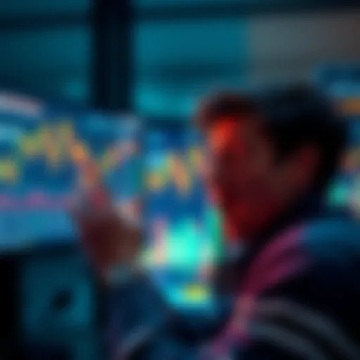 A person looking shocked while staring at a computer screen showing cryptocurrency prices skyrocketing, representing a missed investment opportunity.