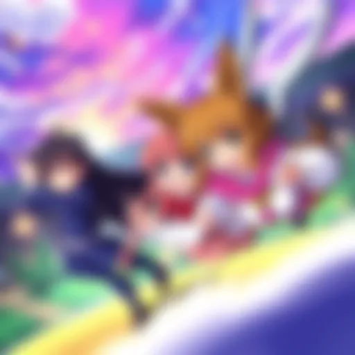 A scene from the updated episode of Cardcaptors showing improved visuals and audio, with characters in action and vibrant backgrounds.