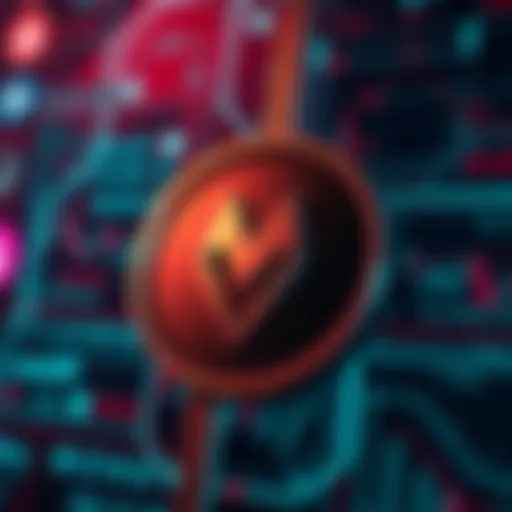 A close-up of the Monero logo on a digital background representing financial freedom and privacy in transactions.