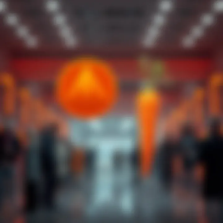 Monero and Carrot Comparison A visual comparison showing Monero's strong privacy features against Carrot, illustrating people's mixed reactions and opinions in the background.