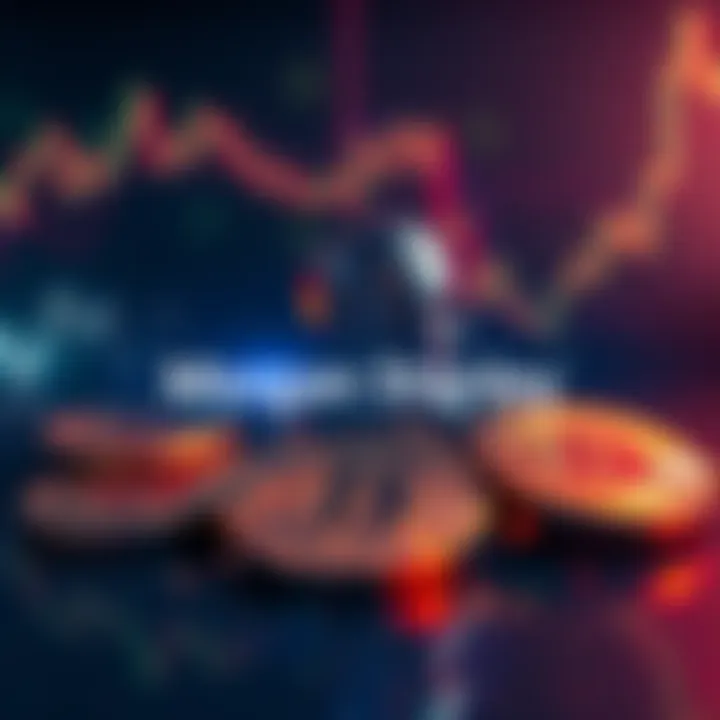 Morgan Stanley logo with visuals of Bitcoin and Solana cryptocurrencies